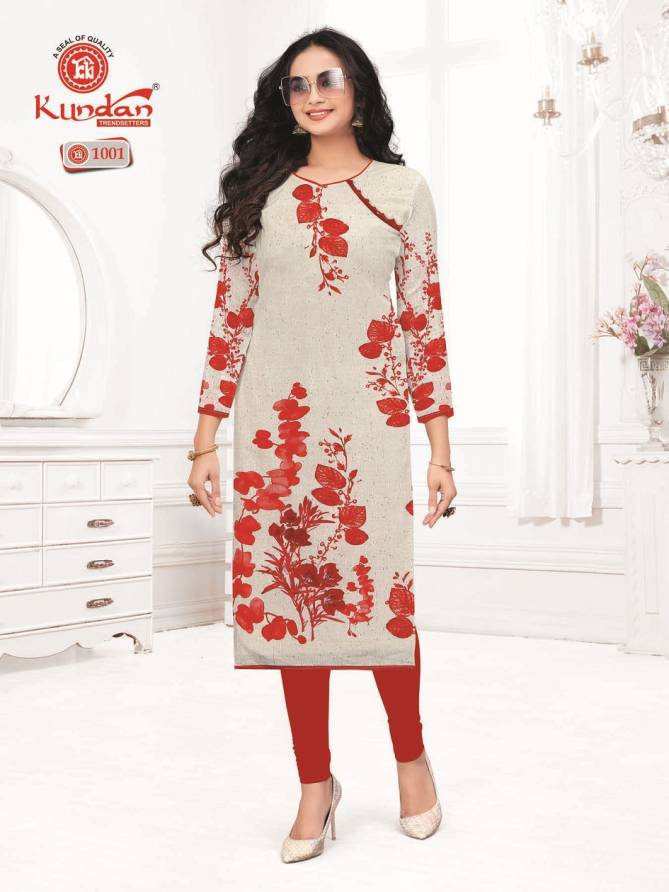 Malang Vol 1 By Kundan Daily Wear Cotton Straight Cut Kurti Wholesale Online